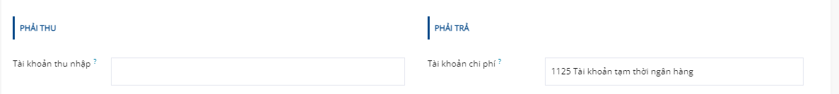 Thay đổi Tài khoản Tài sản cho một sản phẩm trong SoOn